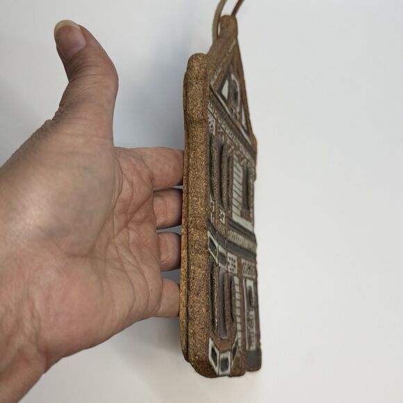 Victoria Littlejohn Rustic Stoneware Tile Victorian House Trivet Wall Hanging - Picture 2 of 8